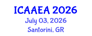 International Conference on Advanced Aerospace Engineering and Aerostructures (ICAAEA) July 03, 2026 - Santorini, Greece