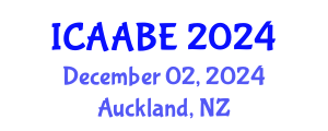 International Conference on Advanced Agricultural and Biosystems Engineering (ICAABE) December 02, 2024 - Auckland, New Zealand