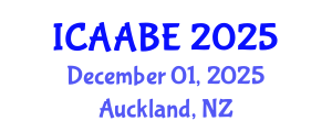 International Conference on Advanced Agricultural and Biosystems Engineering (ICAABE) December 01, 2025 - Auckland, New Zealand