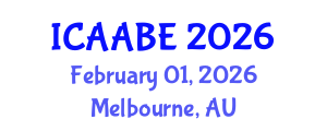 International Conference on Advanced Agricultural and Biosystems Engineering (ICAABE) February 01, 2026 - Melbourne, Australia