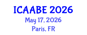 International Conference on Advanced Agricultural and Biosystems Engineering (ICAABE) May 17, 2026 - Paris, France