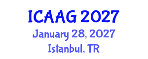 International Conference on Advanced and Applied Geomechanics (ICAAG) January 28, 2027 - Istanbul, Turkey International Conference on Advanced and Applied Geomechanics (ICAAG) January 28, 2027 - Istanbul, Turkey