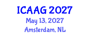 International Conference on Advanced and Applied Geomechanics (ICAAG) May 13, 2027 - Amsterdam, Netherlands International Conference on Advanced and Applied Geomechanics (ICAAG) May 13, 2027 - Amsterdam, Netherlands