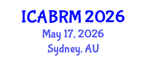 International Conference on Advanced Biomaterials for Regenerative Medicine (ICABRM) May 17, 2026 - Sydney, Australia