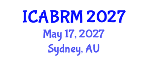 International Conference on Advanced Biomaterials for Regenerative Medicine (ICABRM) May 17, 2027 - Sydney, Australia International Conference on Advanced Biomaterials for Regenerative Medicine (ICABRM) May 17, 2027 - Sydney, Australia