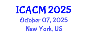 International Conference on Advanced Composite Materials (ICACM) October 07, 2025 - New York, United States