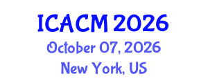 International Conference on Advanced Composite Materials (ICACM) October 07, 2026 - New York, United States