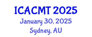 International Conference on Advanced Composites and Materials Technologies (ICACMT) January 30, 2025 - Sydney, Australia