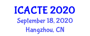 International Conference on Advanced Computer Theory and Engineering (ICACTE) September 18, 2020 - Hangzhou, China