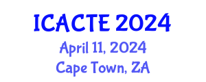 International Conference on Advanced Computer Theory and Engineering (ICACTE) April 11, 2024 - Cape Town, South Africa