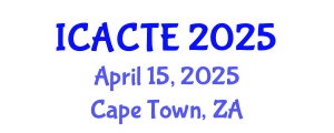 International Conference on Advanced Computer Theory and Engineering (ICACTE) April 15, 2025 - Cape Town, South Africa