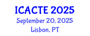 International Conference on Advanced Computer Theory and Engineering (ICACTE) September 20, 2025 - Lisbon, Portugal