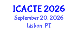 International Conference on Advanced Computer Theory and Engineering (ICACTE) September 20, 2026 - Lisbon, Portugal