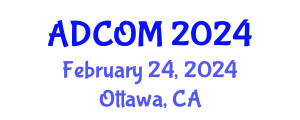 International conference on Advanced Computing (ADCOM) February 24, 2024 - Ottawa, Canada