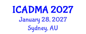 International Conference on Advanced Data Mining and Applications (ICADMA) January 28, 2027 - Sydney, Australia