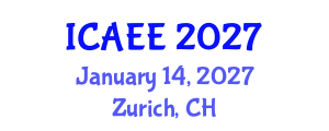 International Conference on Advanced Earthworks Engineering (ICAEE) January 14, 2027 - Zurich, Switzerland International Conference on Advanced Earthworks Engineering (ICAEE) January 14, 2027 - Zurich, Switzerland