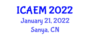 International Conference on Advanced Energy Materials (ICAEM) January 21, 2022 - Sanya, China