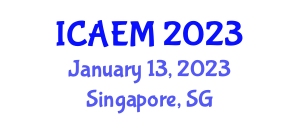 International Conference on Advanced Energy Materials (ICAEM) January 13, 2023 - Singapore, Singapore
