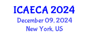 International Conference on Advanced Engineering Computing and Applications (ICAECA) December 09, 2024 - New York, United States