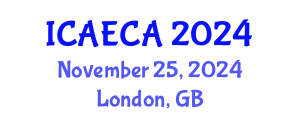 International Conference on Advanced Engineering Computing and Applications (ICAECA) November 25, 2024 - London, United Kingdom