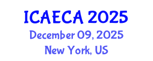 International Conference on Advanced Engineering Computing and Applications (ICAECA) December 09, 2025 - New York, United States