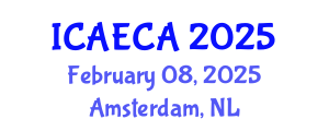 International Conference on Advanced Engineering Computing and Applications (ICAECA) February 08, 2025 - Amsterdam, Netherlands