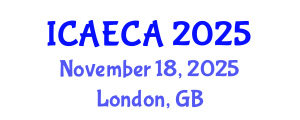 International Conference on Advanced Engineering Computing and Applications (ICAECA) November 18, 2025 - London, United Kingdom