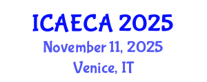 International Conference on Advanced Engineering Computing and Applications (ICAECA) November 11, 2025 - Venice, Italy