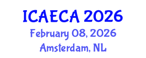 International Conference on Advanced Engineering Computing and Applications (ICAECA) February 08, 2026 - Amsterdam, Netherlands