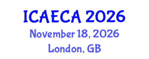 International Conference on Advanced Engineering Computing and Applications (ICAECA) November 18, 2026 - London, United Kingdom