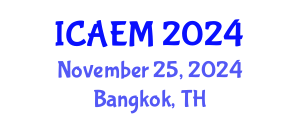 International Conference on Advanced Engineering Materials (ICAEM) November 25, 2024 - Bangkok, Thailand