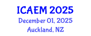 International Conference on Advanced Engineering Materials (ICAEM) December 01, 2025 - Auckland, New Zealand