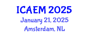 International Conference on Advanced Engineering Materials (ICAEM) January 21, 2025 - Amsterdam, Netherlands