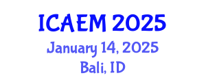 International Conference on Advanced Engineering Materials (ICAEM) January 14, 2025 - Bali, Indonesia