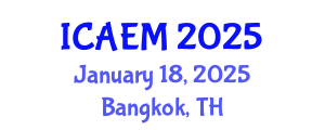 International Conference on Advanced Engineering Materials (ICAEM) January 18, 2025 - Bangkok, Thailand