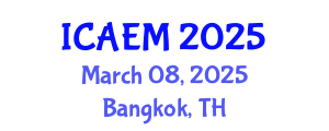 International Conference on Advanced Engineering Materials (ICAEM) March 08, 2025 - Bangkok, Thailand