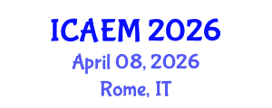 International Conference on Advanced Engineering Materials (ICAEM) April 08, 2026 - Rome, Italy