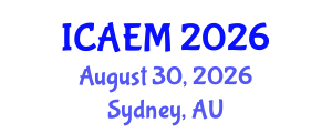 International Conference on Advanced Engineering Materials (ICAEM) August 30, 2026 - Sydney, Australia