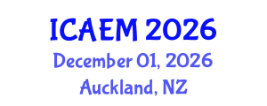 International Conference on Advanced Engineering Materials (ICAEM) December 01, 2026 - Auckland, New Zealand