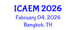 International Conference on Advanced Engineering Materials (ICAEM) February 04, 2026 - Bangkok, Thailand