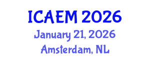 International Conference on Advanced Engineering Materials (ICAEM) January 21, 2026 - Amsterdam, Netherlands