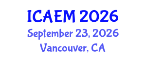 International Conference on Advanced Engineering Materials (ICAEM) September 23, 2026 - Vancouver, Canada