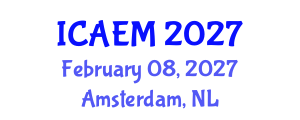 International Conference on Advanced Engineering Materials (ICAEM) February 08, 2027 - Amsterdam, Netherlands