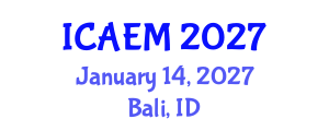 International Conference on Advanced Engineering Materials (ICAEM) January 14, 2027 - Bali, Indonesia