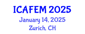 International Conference on Advanced Finite Element Methods (ICAFEM) January 14, 2025 - Zurich, Switzerland