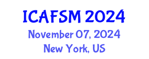International Conference on Advanced Food Science and Micronutrients (ICAFSM) November 07, 2024 - New York, United States