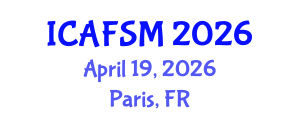 International Conference on Advanced Food Science and Micronutrients (ICAFSM) April 19, 2026 - Paris, France