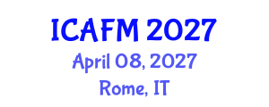 International Conference on Advanced Functional Materials (ICAFM) April 08, 2027 - Rome, Italy International Conference on Advanced Functional Materials (ICAFM) April 08, 2027 - Rome, Italy