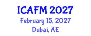 International Conference on Advanced Functional Materials (ICAFM) February 15, 2027 - Dubai, United Arab Emirates