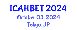 International Conference on Advanced Hydrogen-Based Energy Technologies (ICAHBET) October 03, 2024 - Tokyo, Japan